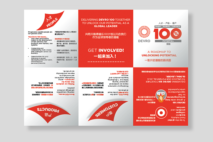 Devro 100 > staff leaflet for China