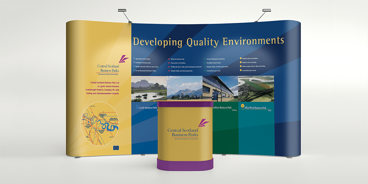 Central Scotland Business Parks display stand
