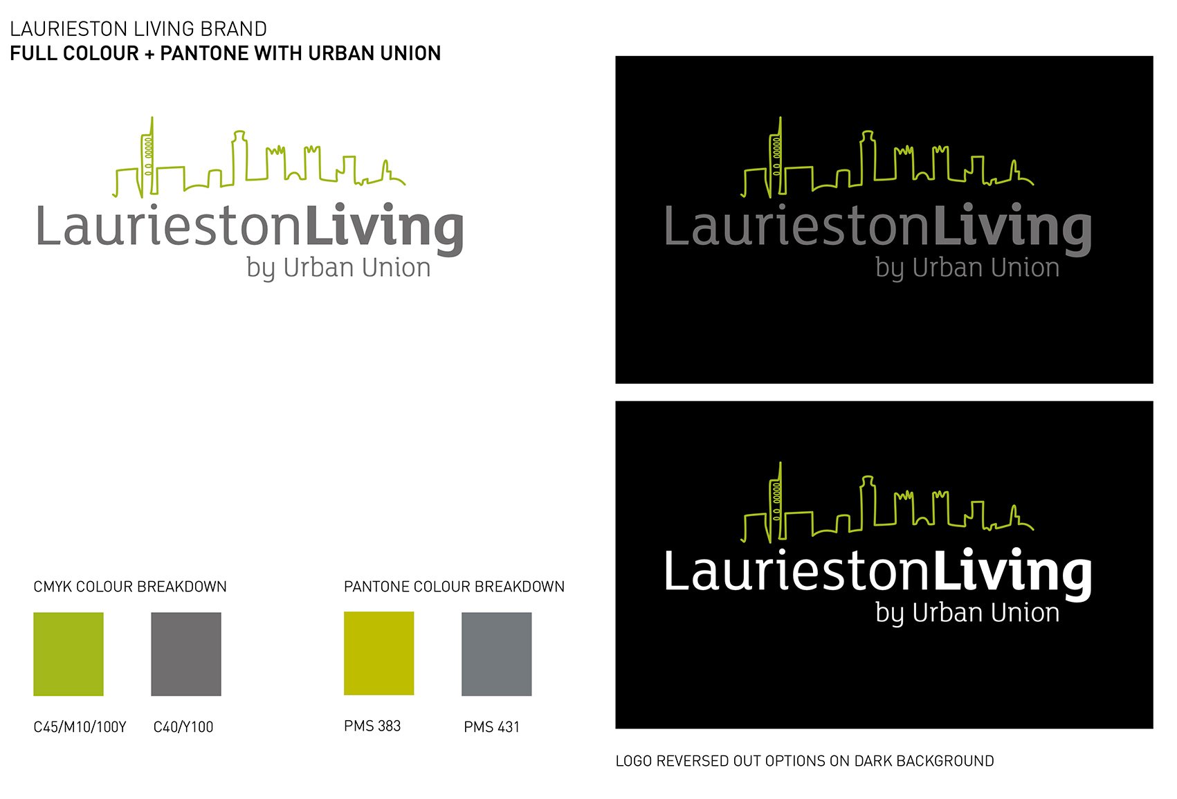 Laurieston Living branding