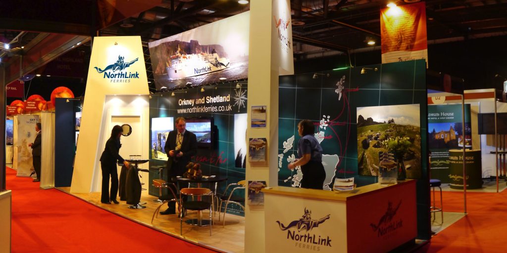 NorthLink Ferries travel trade stand
