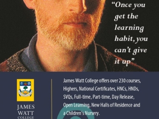 James Watt College advertisement