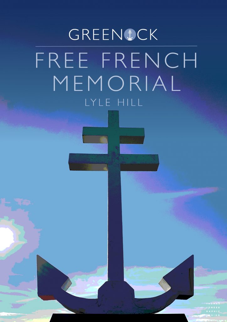Inverclyde Prints I Free French Memorial, Lyle Hill, Greenock Inverclyde print of the Free French Memorial, Lyle Hill, Greenock