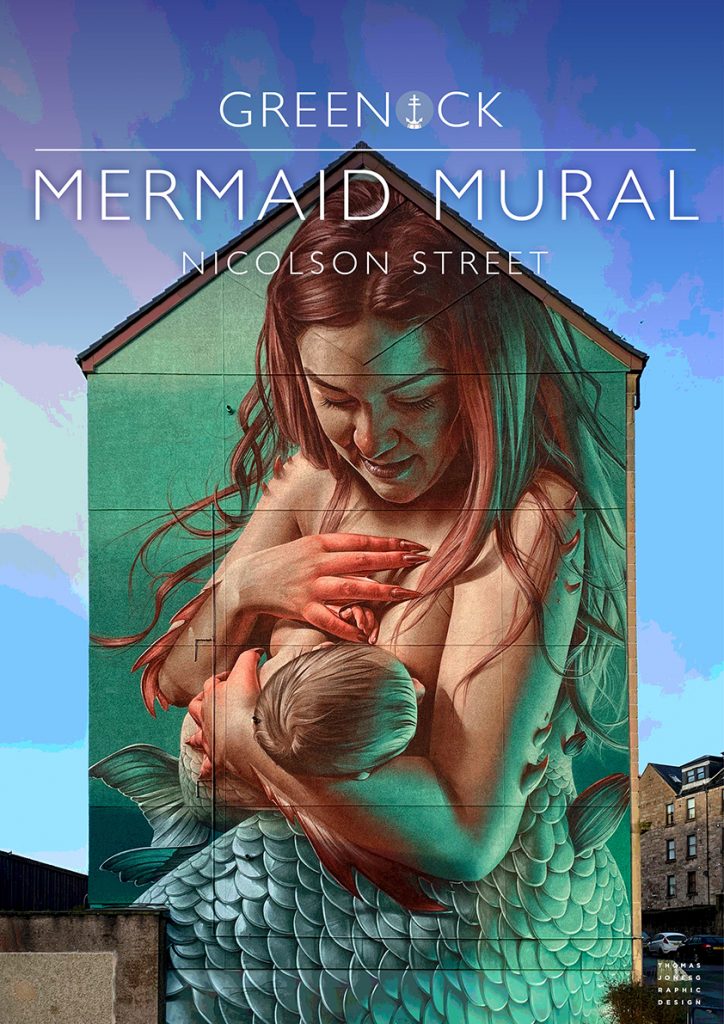 inverclyde poster | Breastfeeding Mermaid Mural, Greenock inverclyde poster Breastfeeding Mermaid Mural